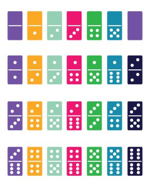 renkli domino vektör