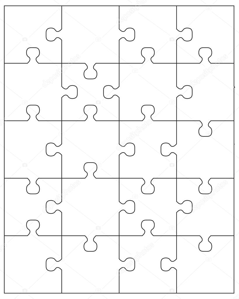 Blanco rompecabezas Vector de stock #93901442 de ©matnikola