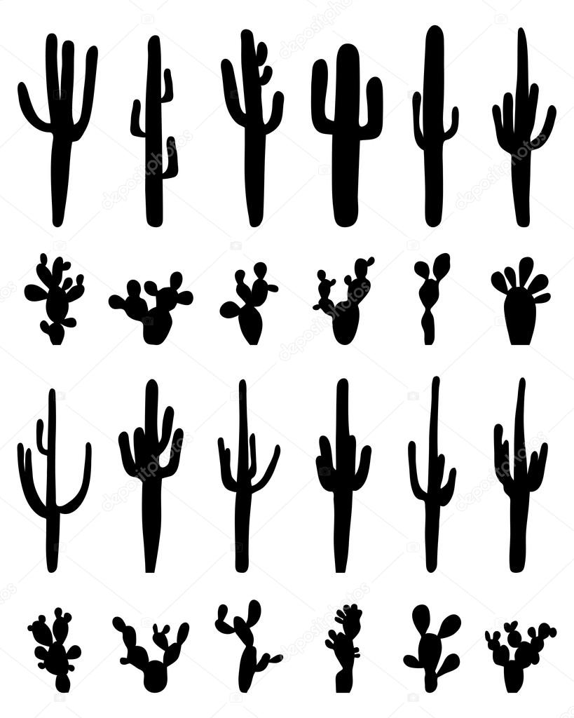 Cactus silhouette Vector Art Stock Images | Depositphotos Cactus silhouette Vector Art Stock Images | Depositphotos