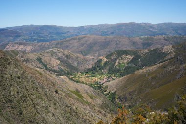 Covas do Monte village in Arouca Serra da Freita Mountain, Portekiz