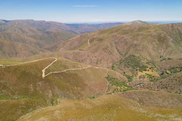 Covas Rio Drone Légi Felvétel Serra Freita Arouca Geoparkban Portugáliában — Stock Fotó