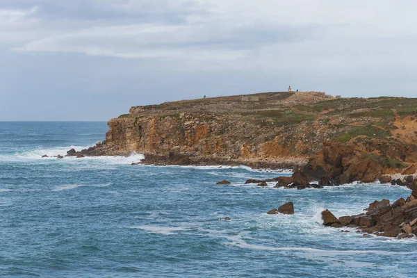 Havsklipporna Papoa Cabo Carvoeiro Cape Peniche Portugal — Stockfoto