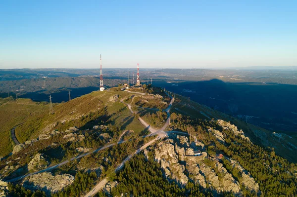 Serra Freita Drone Aerial View Landscape Sao Macario Viewpoint Portugal — Stock Photo, Image