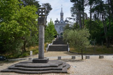 Parque de La Salette Park church in Oliveira de Azemeis, Portugal