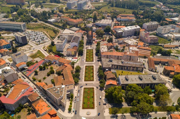 Guimaraes Drone Vista Aerea Della Città Portogallo — Foto Stock