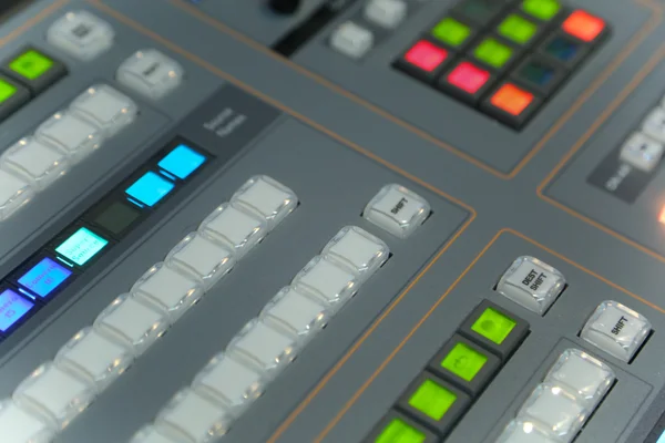 Video- och ljudproduktion switcher — Stockfoto