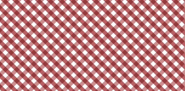 Diagonaal Rood Wit Gingham Patroon Textuur Van Ruit Kleding Shirts — Stockfoto