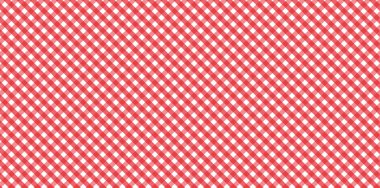 Çapraz kırmızı ve beyaz Gingham desenli eşkenler - ekose, kıyafet, gömlek, elbise, kağıt, yatak, battaniye, yorgan ve diğer tekstil ürünleri için. Vektör illüstrasyonu