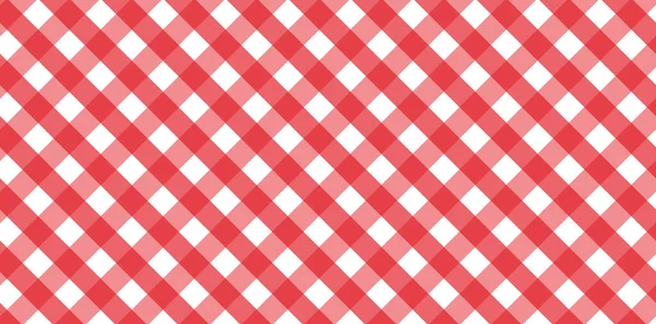 Padrão Gingham Diagonal Vermelho Branco Textura Losango Quadrados Para Xadrez — Fotografia de Stock