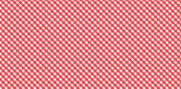 Diagonal Red White Gingham Pattern Texture Rhombus Squares Plaid Clothes — Stock Photo, Image