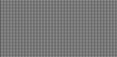Ekose, kıyafet, gömlek, elbise, kağıt, yatak, battaniye, yorgan ve diğer tekstil ürünleri için eşkenar dörtgen / kare desenli yatay siyah ve beyaz Gingham deseni. Vektör illüstrasyonu