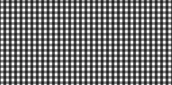 Patrón Horizontal Gingham Blanco Negro Textura Rombos Cuadrados Para Cuadros —  Fotos de Stock