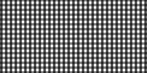 Patrón Horizontal Gingham Blanco Negro Textura Rombos Cuadrados Para Cuadros —  Fotos de Stock