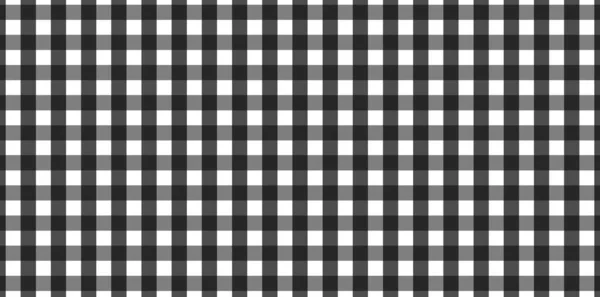 Padrão Horizontal Gingham Preto Branco Textura Losango Quadrados Para Xadrez — Fotografia de Stock