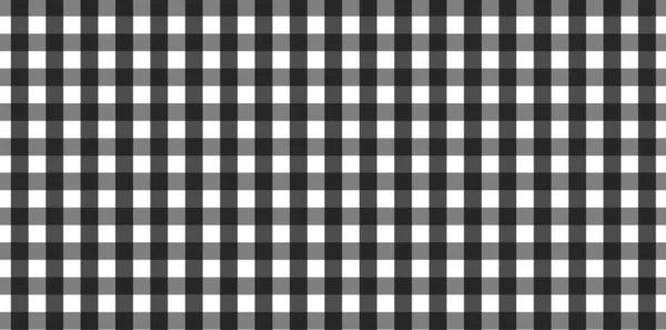 Patrón Horizontal Gingham Blanco Negro Textura Rombos Cuadrados Para Cuadros —  Fotos de Stock