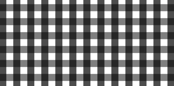 Poziomy Czarno Biały Wzór Gingham Tekstura Romb Kwadratów Krata Ubrania — Zdjęcie stockowe