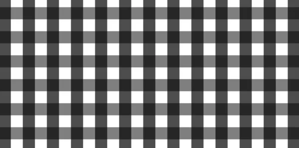 Padrão Horizontal Gingham Preto Branco Textura Losango Quadrados Para Xadrez — Fotografia de Stock