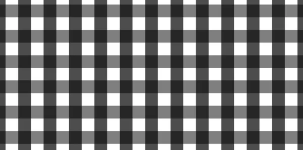 Horizontaal Zwart Wit Gingham Patroon Textuur Van Ruit Kleding Shirts — Stockfoto