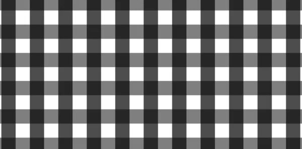 Padrão Horizontal Gingham Preto Branco Textura Losango Quadrados Para Xadrez — Fotografia de Stock