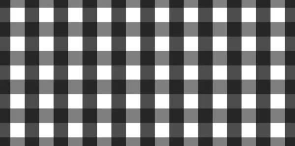 Horizontal Black White Gingham Pattern Texture Rhombus Squares Plaid Clothes — Stock Photo, Image
