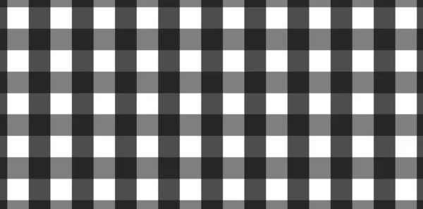 Horizontales Schwarz Weißes Gingham Muster Textur Aus Rauten Quadraten Für — Stockfoto