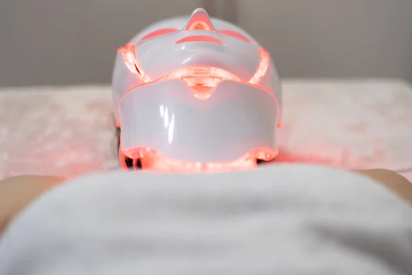 Foton Masker Gezondheid Schoonheid Cosmetische Ingreep Voor Vrouwengezicht Schoonheidslaboratorium Led — Stockfoto