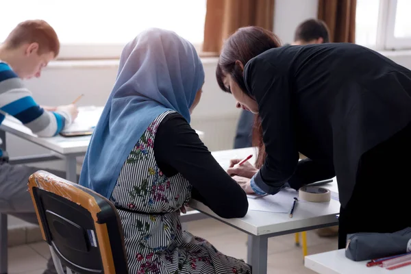 Terug Naar School Onderwijs Kennis Universiteit Concept Studie Klasgenoot Klaslokaal — Stockfoto