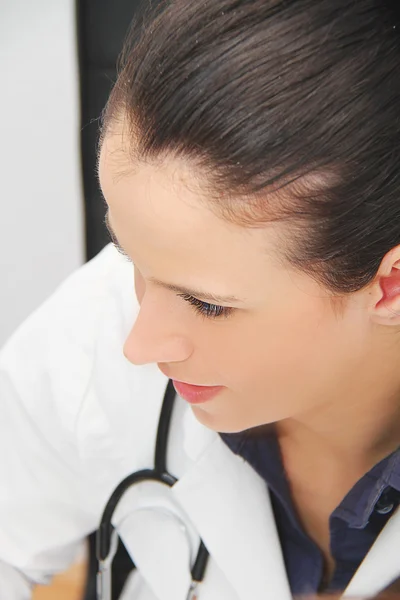 Beautiful female doctor with stethoscope — Stock Photo, Image