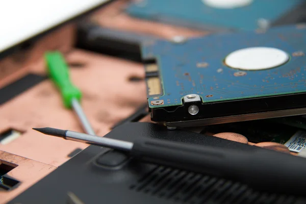 Professionell laptop reparation — Stockfoto