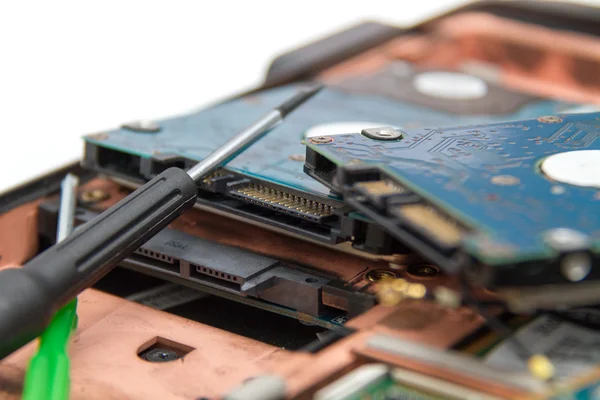 Professionell laptop reparation — Stockfoto