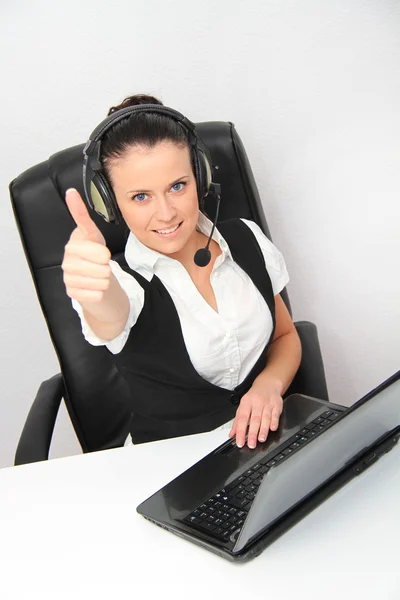 Business Woman customer service worker — Stock Photo, Image