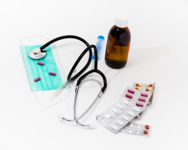 Ayarla grip tedavisi için - sağlık ve tıp kavramı