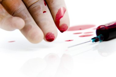 Laboratuvar ortamında şırınga