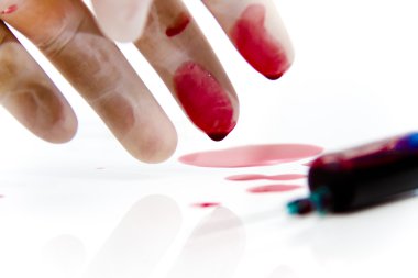 Laboratuvar ortamında şırınga