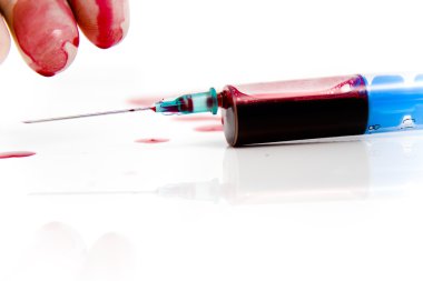 Laboratuvar ortamında şırınga