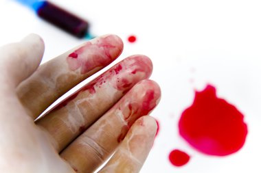 Laboratuvar ortamında şırınga