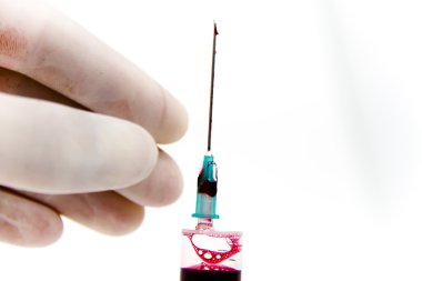 Laboratuvar ortamında şırınga