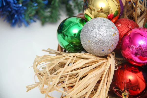 Decoraciones y regalos de Navidad — Foto de Stock