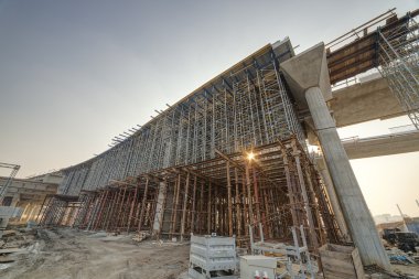 Ada köprüsü üzerinde nehir Sava, Belgrade, Sırbistan