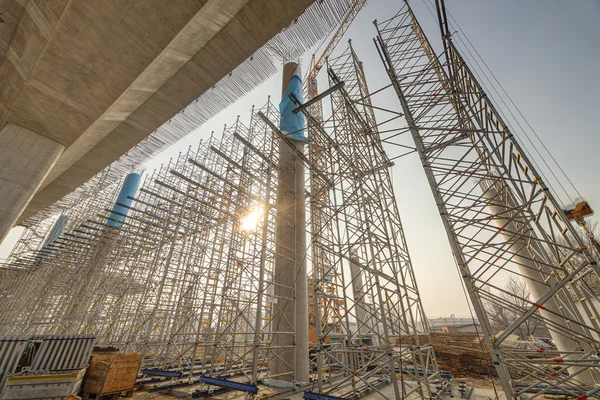 Ada köprüsü üzerinde nehir Sava, Belgrade, Sırbistan — Stok fotoğraf