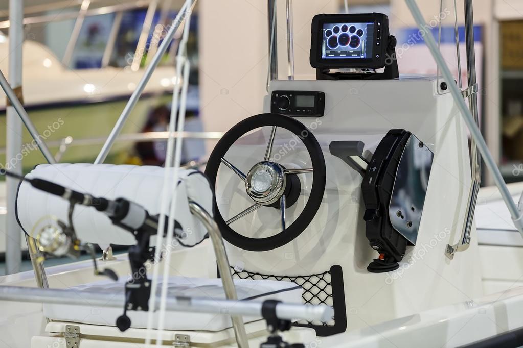Boat steering wheel Stock Photo by ©VladimirNenezic 110219416
