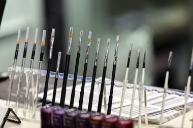 Manikür fırçalar tırnaklar için