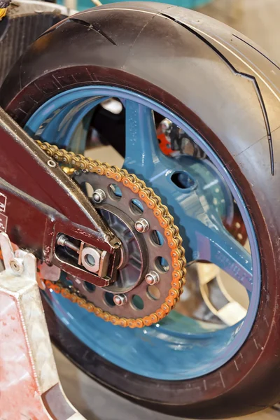 Motor wiel closeup — Stockfoto