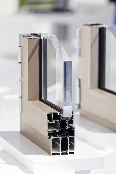 Profilo in alluminio per finestra — Foto Stock
