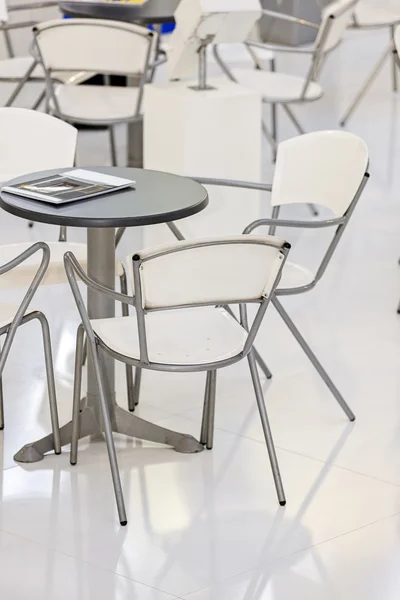 Modern Design White Chair Table — Stock Photo, Image