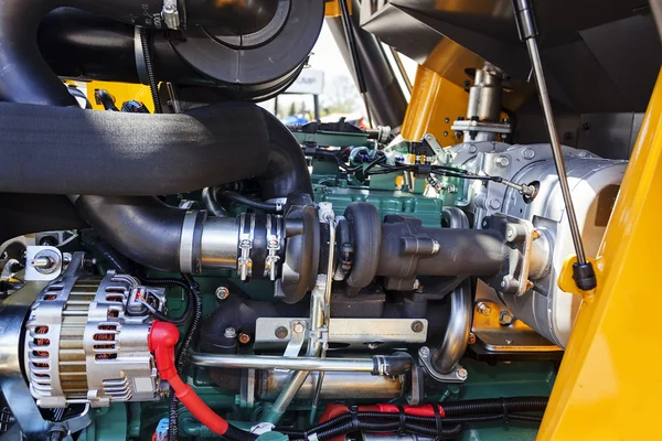 Excavator digging motor — Stock Photo, Image