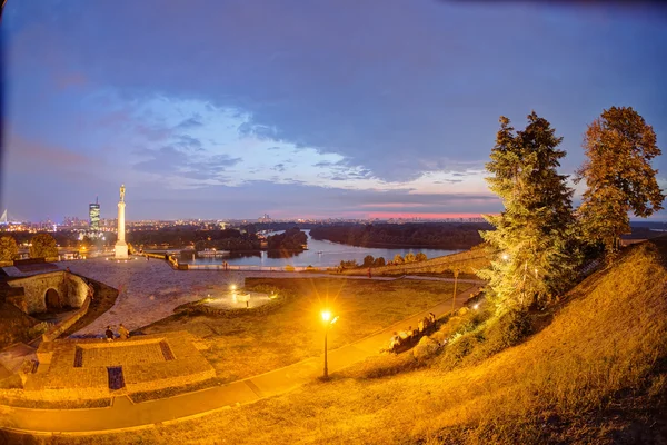 Белградская крепость и панорамный вид — стоковое фото