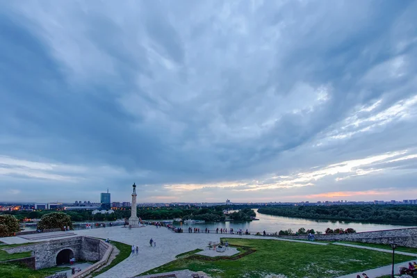 Fortaleza de Belgrado y vista panorámica — Foto de Stock