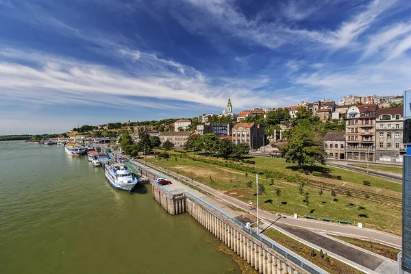 Panoramatický výhled na pevnost Bělehrad — Stock fotografie