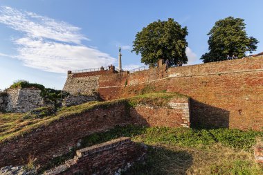 Victor Anıtı Belgrad Kalesi ve panorama görünüm
